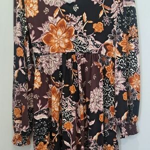 Floral Long Sleeve Dress